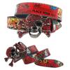 Cintura in Pelle con Teschio Graffiti e Strass: Stile Europeo e Americano Versatile