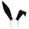 Fascia con Orecchie da Coniglio in Pelle Morbida Copricapo di Halloween Accessori per Capelli Fatti a Mano