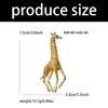 Charming Drip Paint Giraffe Brooch Unisex Animal Pin Accessory with Fashion Rhinestones For Everyday Use