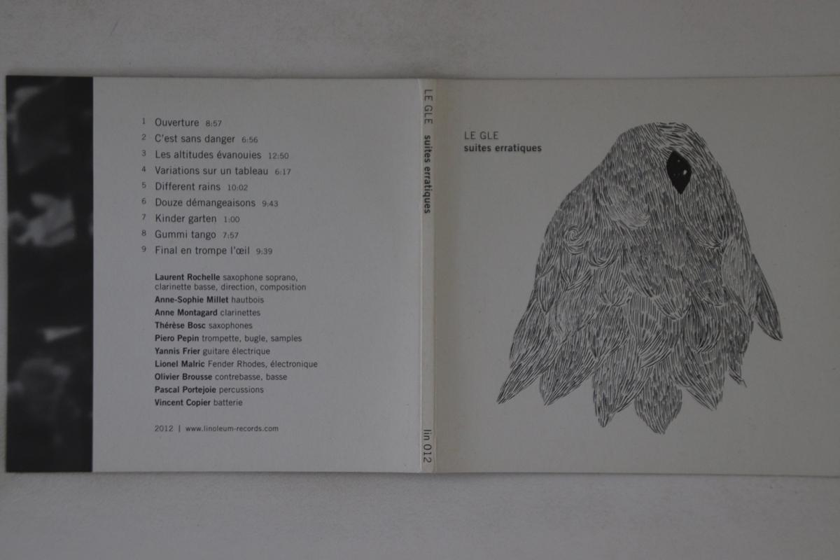 

CD LE GLE - Suites Erratiques LIN012 LINOLEUM 2012 France Jazz Used