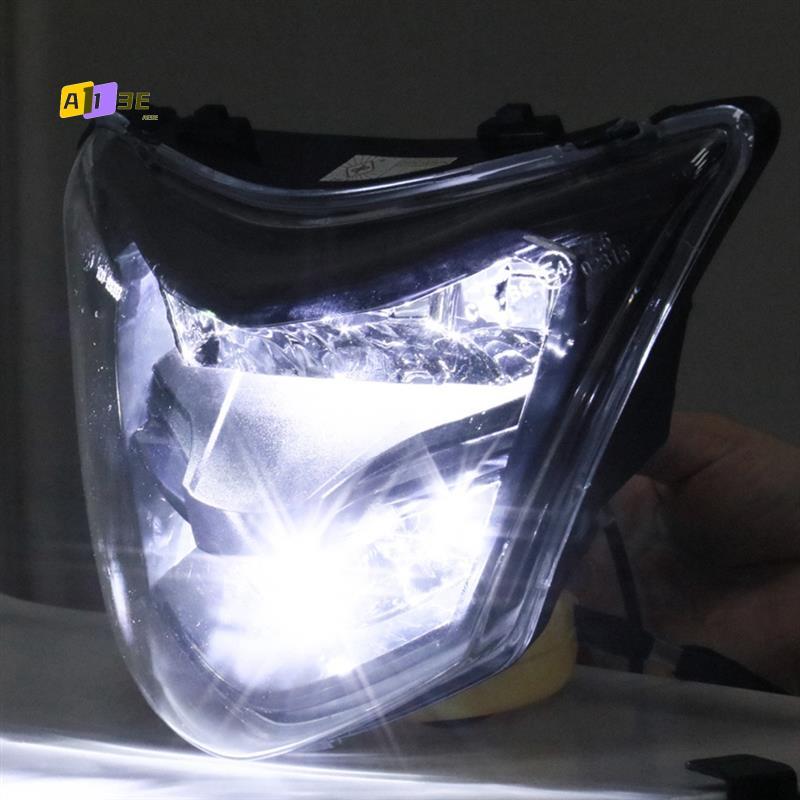 A03E-Motorcycle Headlight Fairing Fender For Yamaha LC135 V1 135GP Head Light LED 12V 35W Spoiler Mask Lens Cover Dirt Bikes