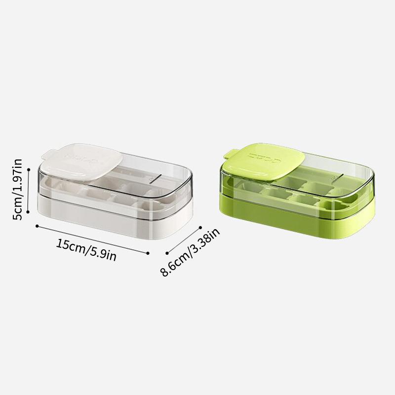8 Grid Square Ice Cube Tray With Lid Flexible Easy Release Ice Cube Mold Reusable Ice Freezer For Cocktails Beverages