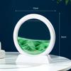 3D Ruchomy Obraz Sztuki Piasku Okrągły Szkło Głębinowy Krajobraz Piasku Klepsydra Ruchomy Piasek Rzemiosło Płynący Obraz Biuro Wystrój Domu Prezent