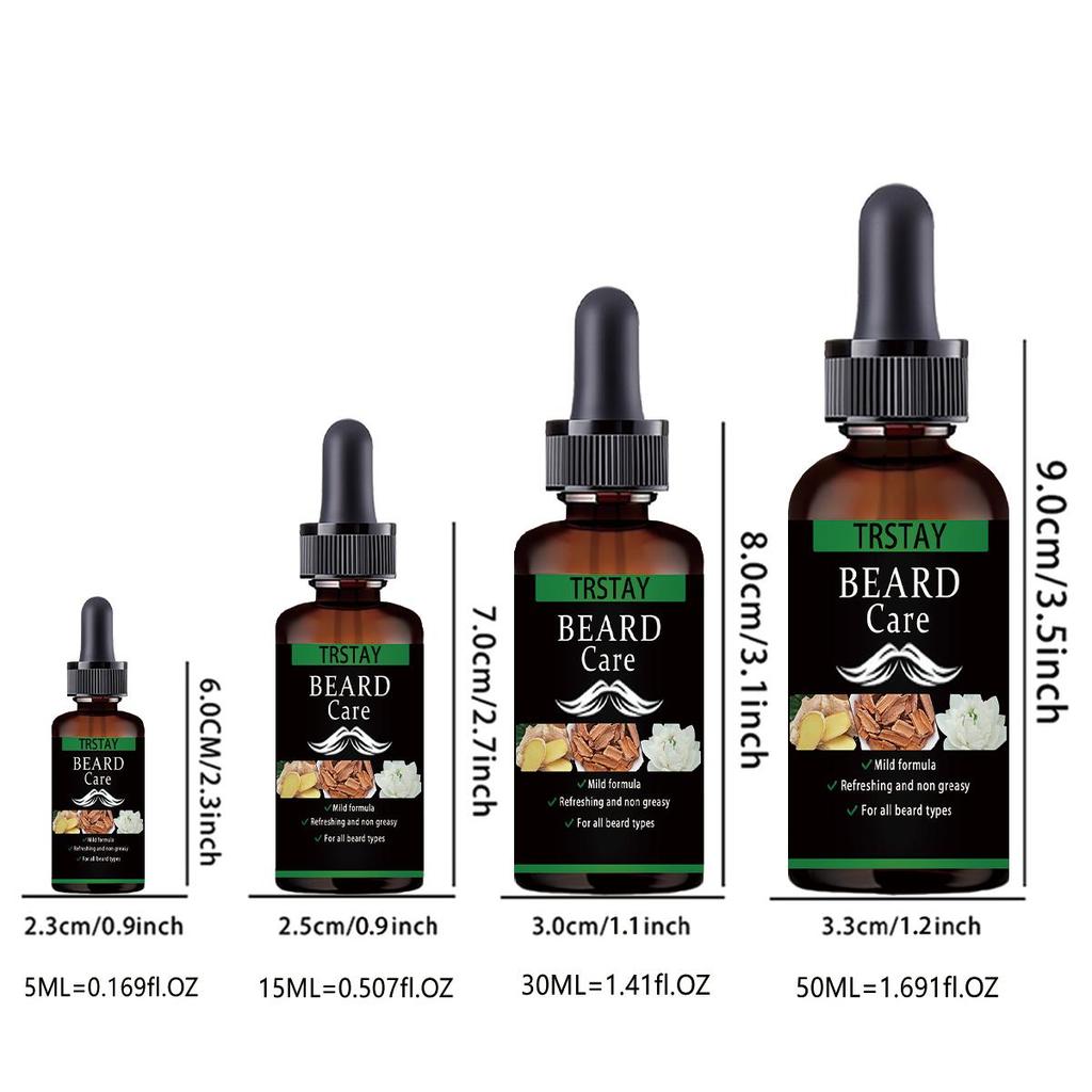 Esenciální olej pro růst zázvorových vousů Vlasy na obličeji Hustší Rychlejší Produkty proti vypadávání vlasů Folikuly Nourish Enhancer Muži Péče o vousy