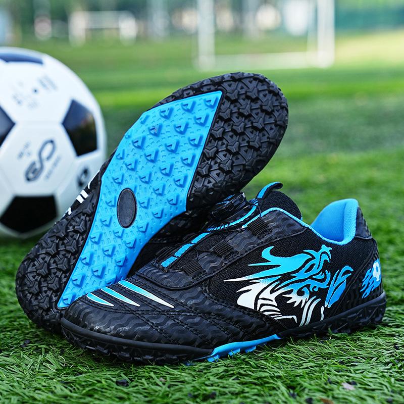 2024 new cross-border football shoes low-top men's and women's AG broken nails, youth and students training rotating buckle sneakers