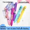 Customizable 6-Color Ballpoint Pen with Logo - Perfect for Journals and Promotions