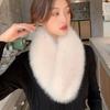 Plush Double Sided Scarf Thick Warm Fur Collar Trim  Winter Neck Protection
