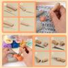 Dennty Felting Needles, Felting Tools, Felting Needle Set, 8 Wool Felting Needles with Wooden Handles, Beginner's Kit, Craft Tools