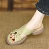 Female Shoes Slippers Women Summer Rubber Flip Flops Platform Heeled Mules Slides Fashion Med 2024 Hawaiian Beach Flat High Soft