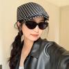 Korean Style Plaid Berets Forward Cap Painter Hat Retro Newsboy Caps  Student