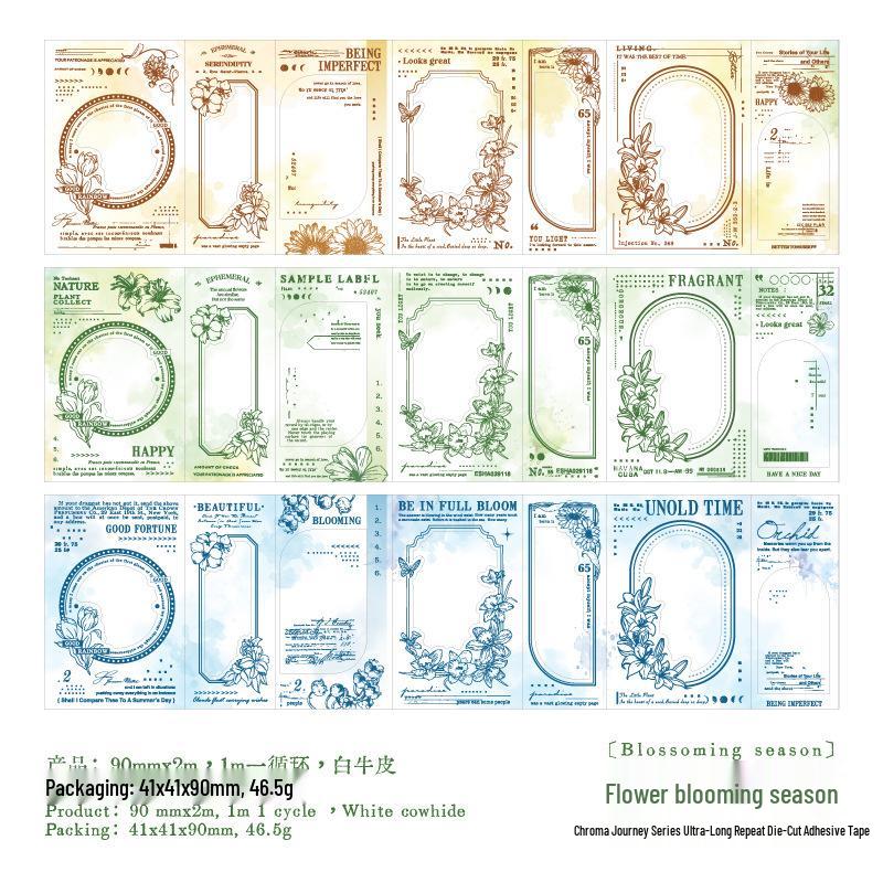 Iridescent Journey Series: 4 Styles of Decorative DIY Cycle Border Tapes