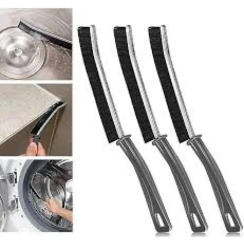 

3-Pack Hard Bristle Tile Gap Brushes – Kitchen & Bathroom Corner Cleaner чорний