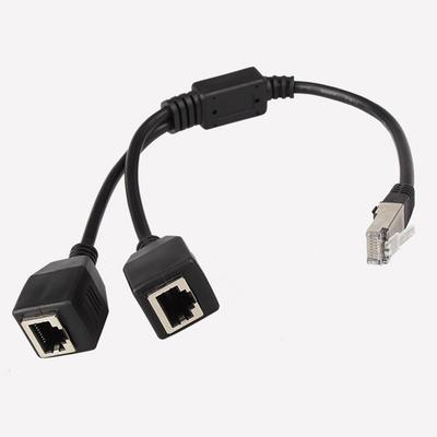 Neuer Sale RJ45 Ethernet Splitter Adapter 1 Stecker auf 2 Buchsen LAN Netzwerk Splitter Unterstützt Cat6 Internet Netzwerk Verlängerungskabel