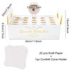 Kraft Paper Wedding Confetti Cone Holder Support Wedding Party Decor Supplies Confetti Cones Stand Box Tray Wedding Paper Cone