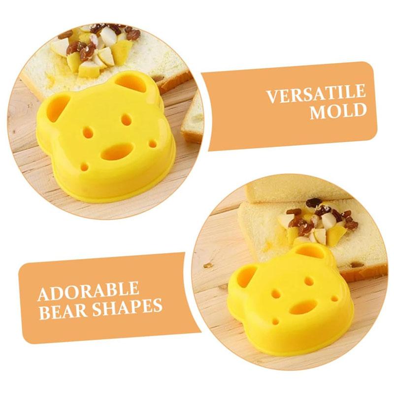 Bear Shaped Sandwich Mold, Diy Bread Maker, Household Cute Breakfast Mold