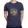 Casual Cool T-Shirt Men Round Collar 100% Cotton T Shirt Math Rubik Interesting Cube Short Sleeve Tees Summer Clothing