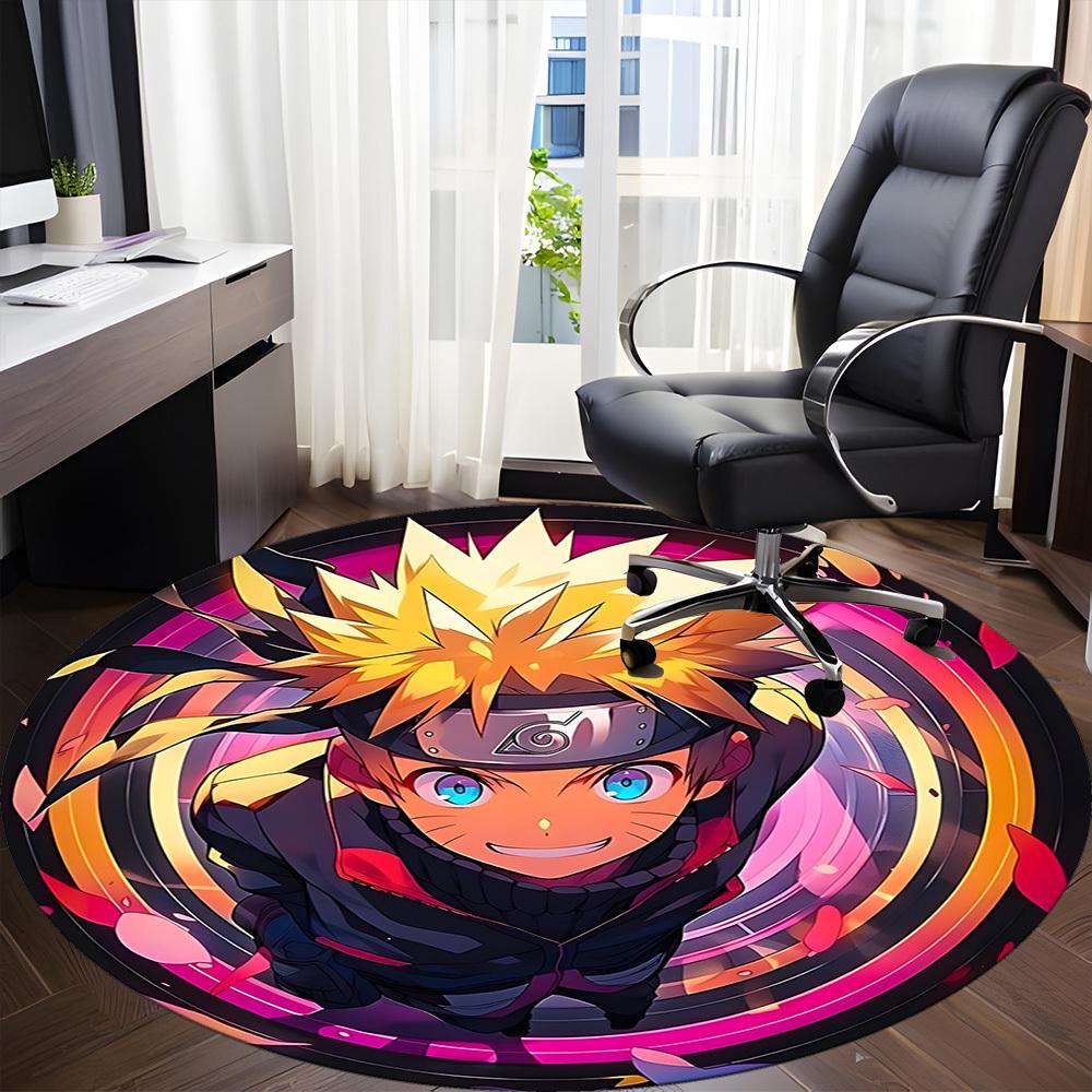 1pc Naruto Anime Office Round Area Rug, Under Office Chairs Bedroom Living Room Home Decor, Room Deco, Available In Various Sizes108