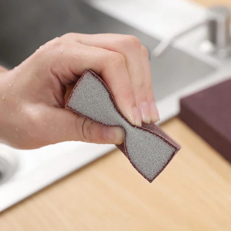 3/5/10PCSRust Remove Sponge Carborundum Eraser Household Cleaning Brush Descaling Scouring Sponges Rub Cooktop Pot Kitchen Tools