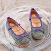 Mocassini Principessa Primavera/Autunno 2025: Scarpe Sequined con Suola Morbida e Elastico per Passerella e Spettacoli di Bambine