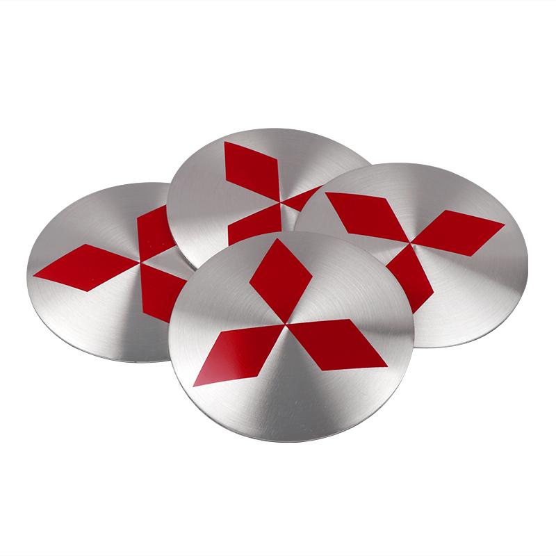 4 Stück 56mm Auto Styling Radnabenkappe Staubdichter Aufkleber Für Mitsubishi Space Star Eclipse Cross ASX Xl Lancer 9 Galant Ralliart