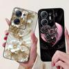 For Infinix Hot 30 5G Elegant Butterfly Cat Printed Phone Case For Infinix Hot30 5G X6832 Black Silicone Soft TPU Cases Bumpers