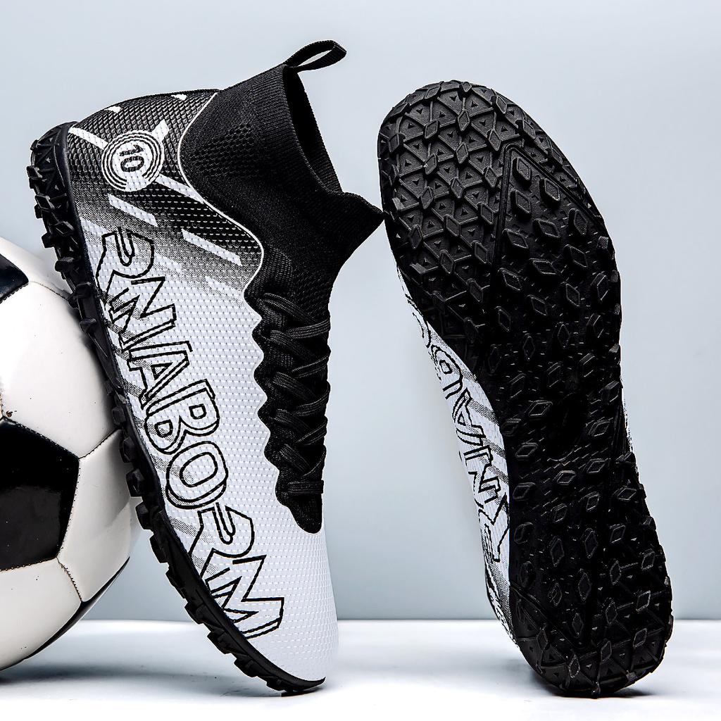 2024 Men's Soccer Shoes Large Size Ultralight Football Boots Boys Sneakers Non-Slip AG/TF Soccer Cleats Ankle Boots Unisex