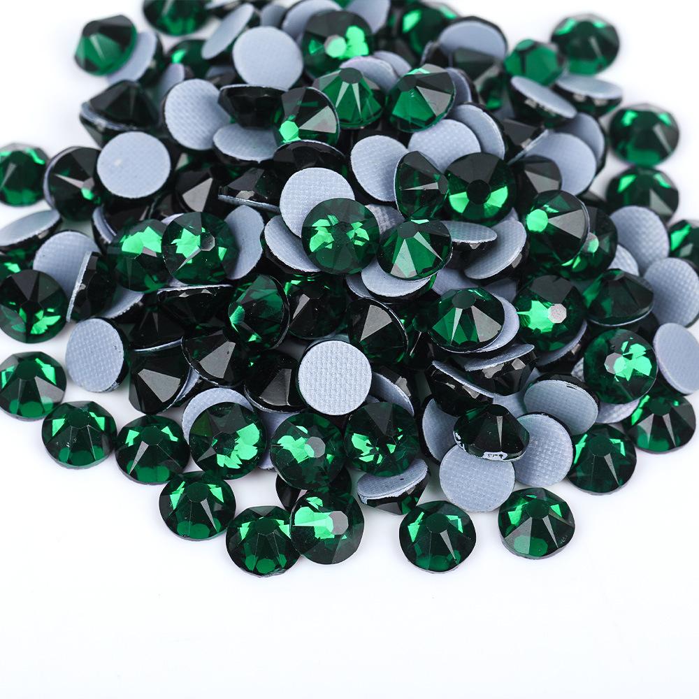 2088 16Cut Austrian Rhinestones Diamond Nail Art 3D DIY Mobile Phone Case ABS Hot-Fix Rubber Bottom Flats Glass Jewelry Shoes