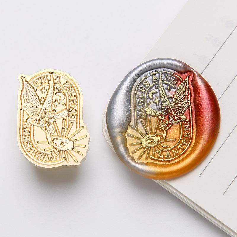 Eule Messenger Briefumschlag Versiegelung dekorativen Druck Wachs Siegel Stempel klassische Siegelstempel Hochzeitskarten Dekor