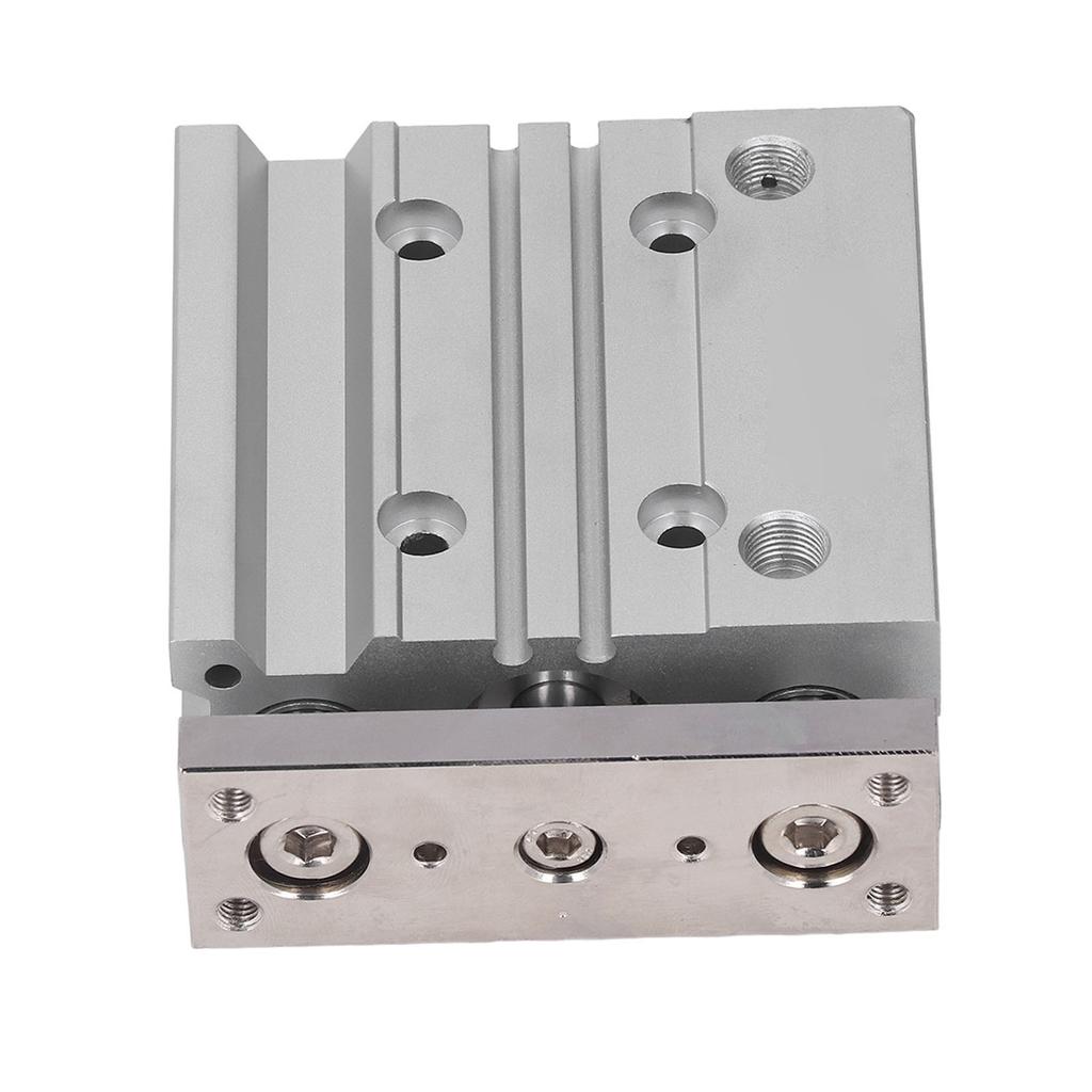 Pneumatikzylinder Luftzylinder 3 Kolbenstangen Aluminiumlegierung 20mm Bohrung 40mm Hub Doppeltwirkend PT18