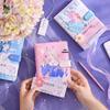 Fu You B6 PU Magnetic Buckle Rose Heartfelt Words Series Cute Girl Character Journal Notebook