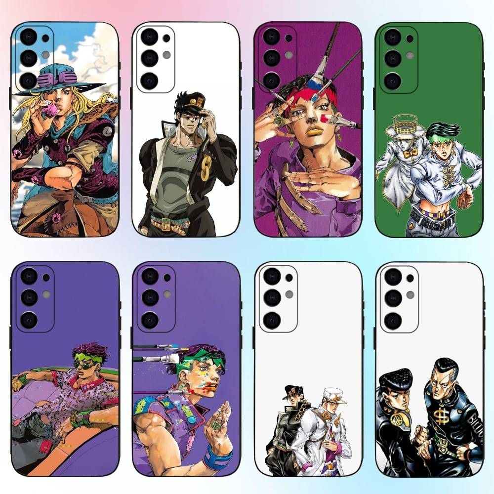 JOJO Thus Spoke Kishibe Rohan Phone Case For Samsung S25,S24,S21,S22,S23,S30,Ultra,S20,Plus,Fe,Lite,Note,10,9,5G Black Cover