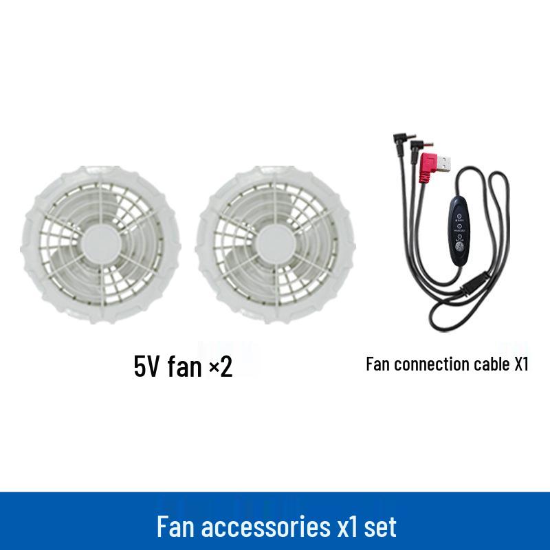 Men's and Women's Summer Cooling Workwear: Rechargeable, Fan-Integrated, Waterproof, UV-Resistant, Heatstroke-Prevention Clothing.