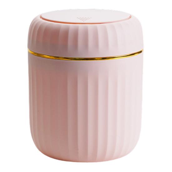 Desktop Can Non-Slip with Press-Type Lid Trash Design Compact Size Garbage