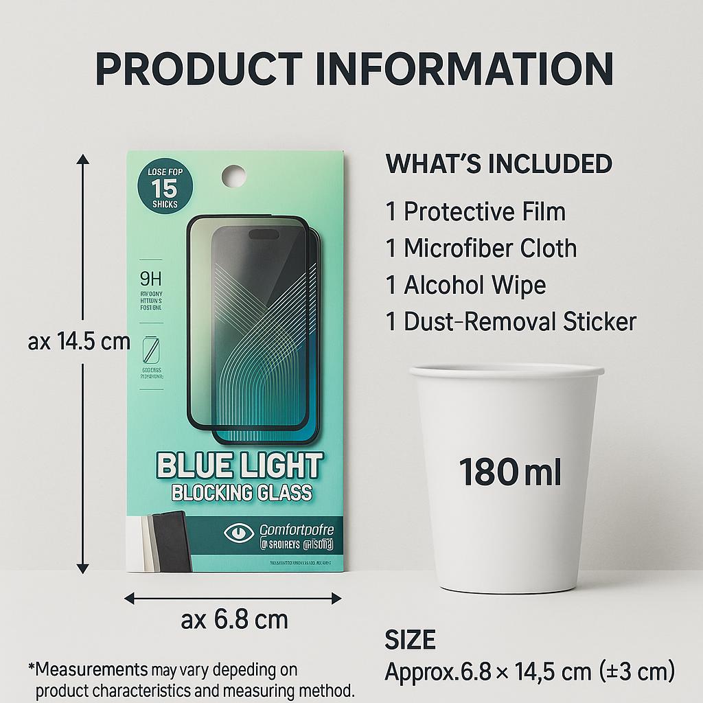 iPhone 15 Tempered Glass Screen Protector
