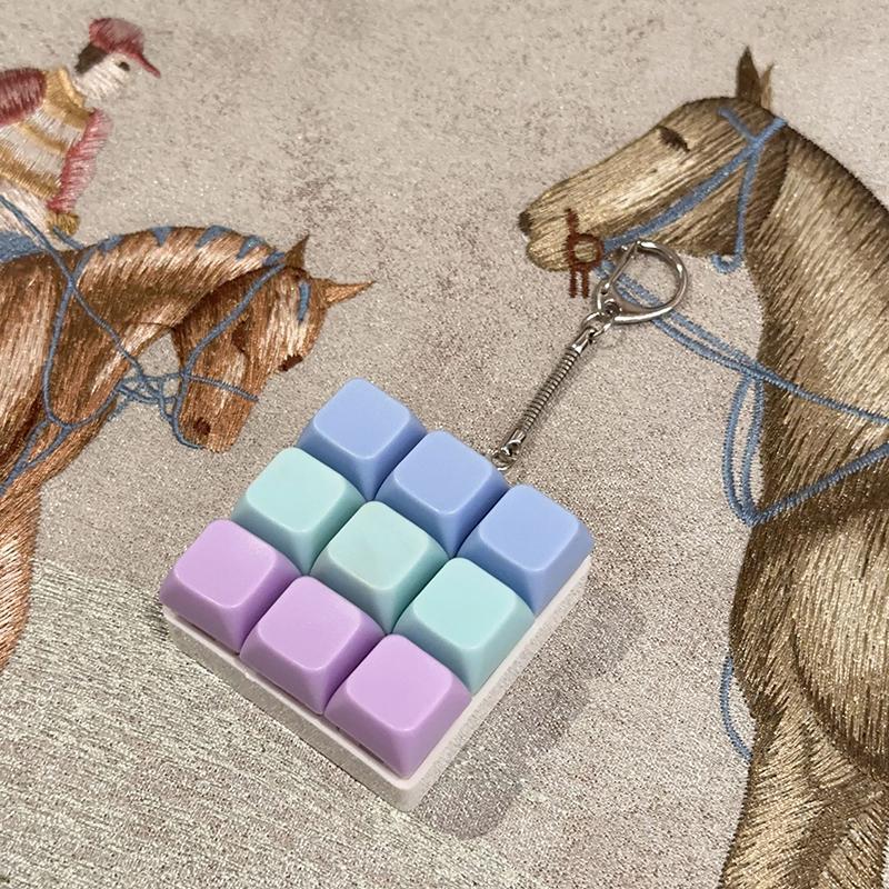 9 Klawiszy Mechaniczny Tester Osi Klawiatury Przycisk Keycap Brelok Brelok do Klawiatury Zabawka Nakładki na Klawisze Zabawka