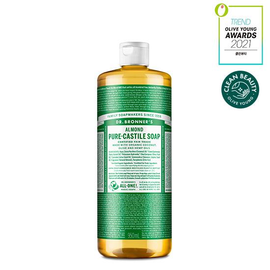 Dr. Bronner's Pure Castile Soap 950ml (Choose 1 of 12 types) (Special Offer/Individual Item)