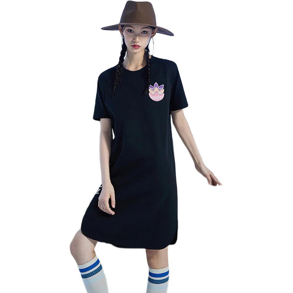 adidas Originals Short Sleeved Dress Women's Black HF0115