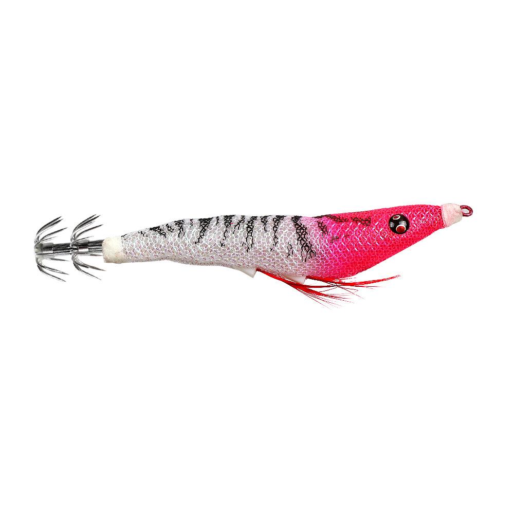 

11cm 7gHighly Realistic Sea Fishing Lure3.0Luminous Wooden Shrimp Squid Lure Umbrella Hook with Sound Beads Fishing Bait Box 11cm 7g