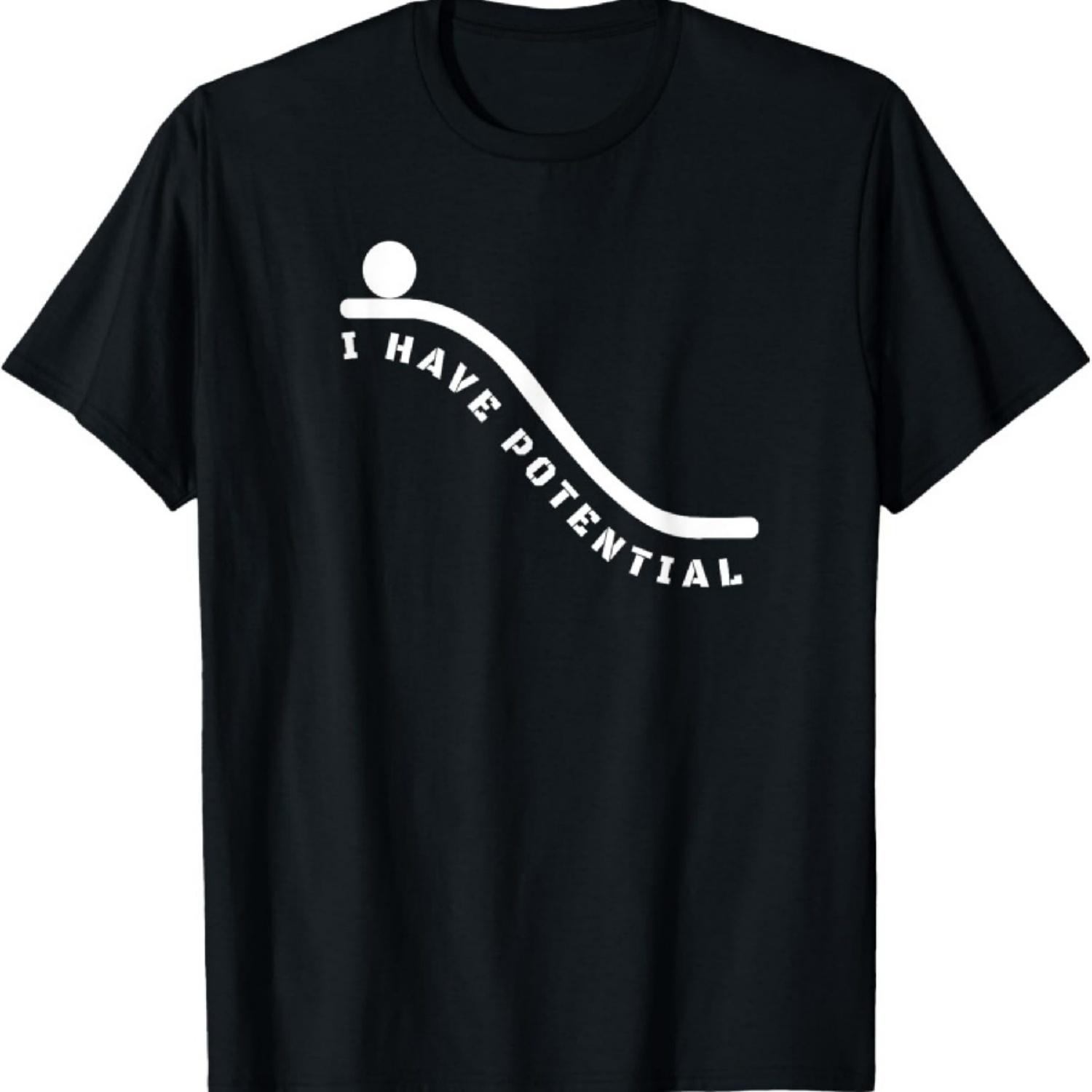 Футболка  У меня есть потенциальная энергия  - Забавная футболка для физиков-ботаников XXXXXL разноцветный