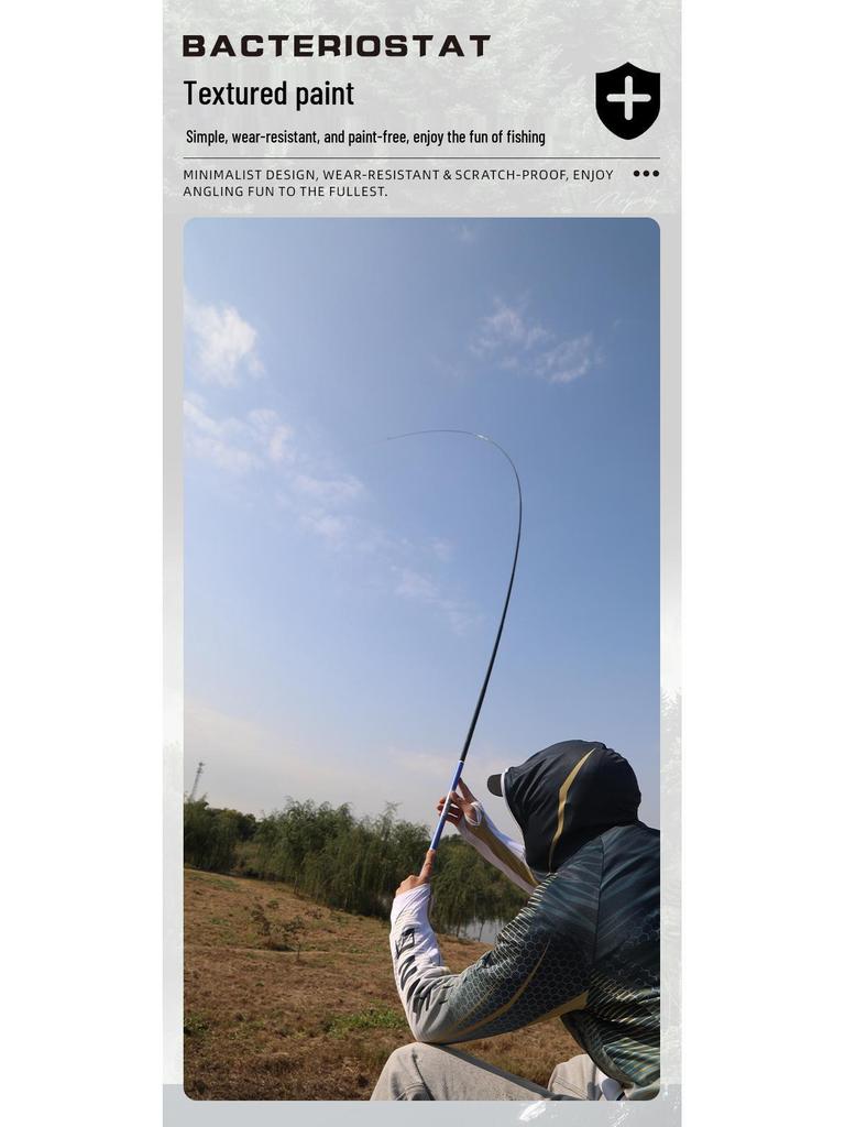 37/28-Tone Carbon Stream Children's Fishing Rod - Ultra-Light, Slim Design for Small Fish