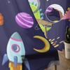 Nava Spațială Rachetă Dinozaur Lună Perdele Transparente pentru Living Perdea de Fereastră Tulle Transparent Decor Dormitor Bucătărie Voal Drapaje