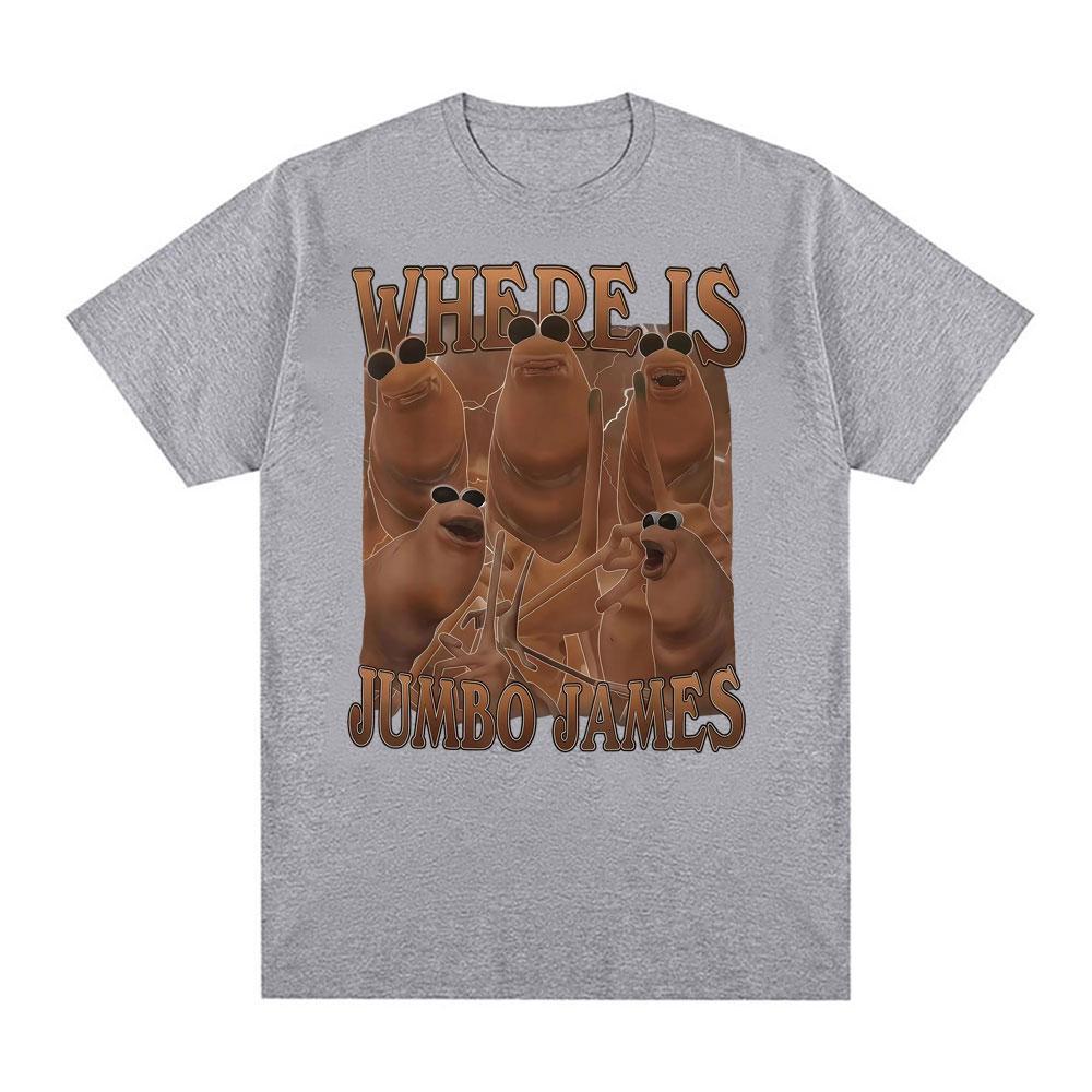 Where Is Jimbo James Meme Tshirt Marcus The Worm Funny Graphic T Shirts Men Women Fashion Casual Humor Oversized Cotton T Shirt