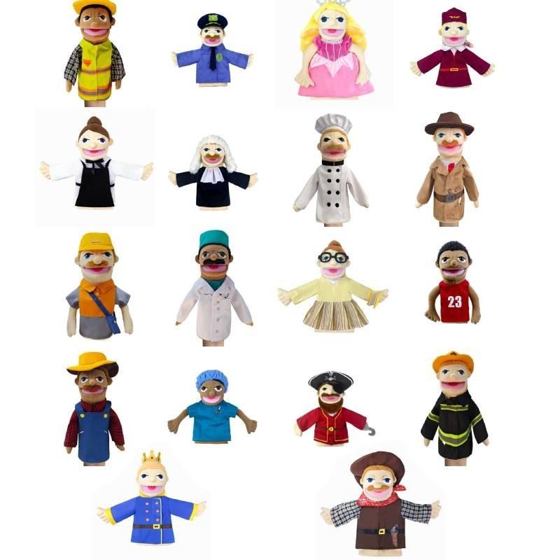 Cute Cartoon Half-body Professional Puppet With Control Rod Plush Toy Early Education Doll 40cm