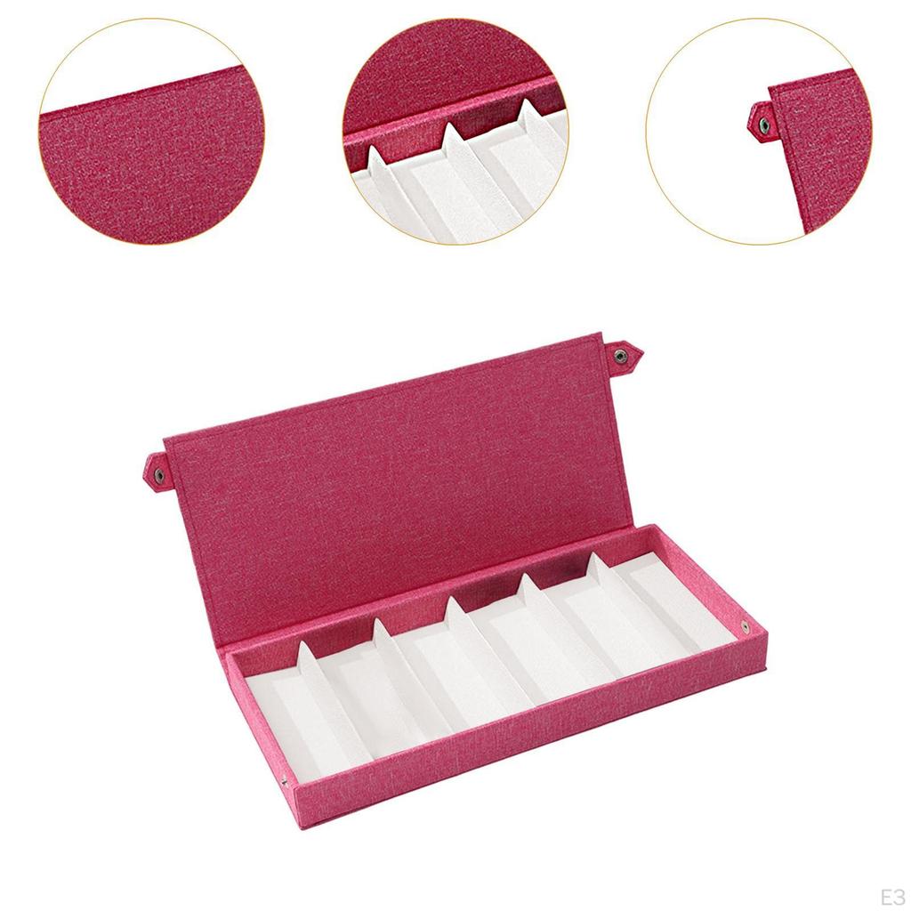 Aufbewahrungsbox für Brillen mit 6 Fächern für Schreibtisch und Zuhause