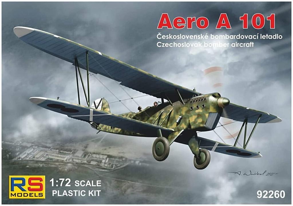 RS Model Tschechoslowakische Luftwaffe Aero Plastikmodell 92260 Formfarbe 1/72 A-101
