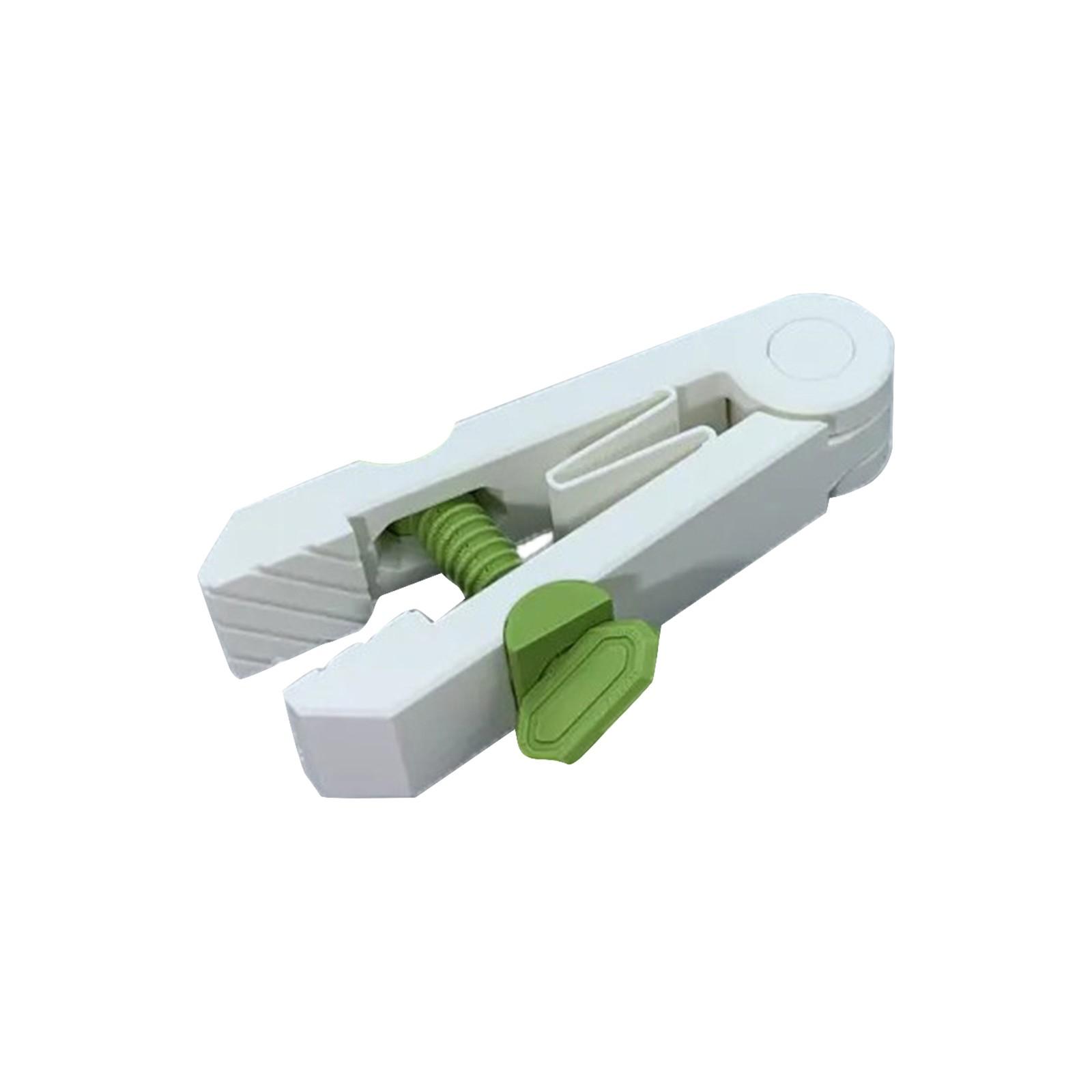 

Для обустройства дома! Ручной зажим с винтами-переходниками, практичный и удобный One Size белый