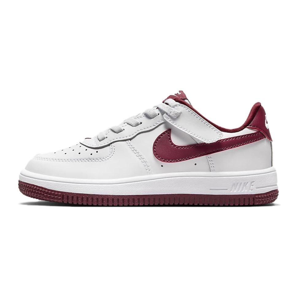(PS) Nike Force 1 Low EasyOn White Team Red Kids FN0237-105 EU 29.5