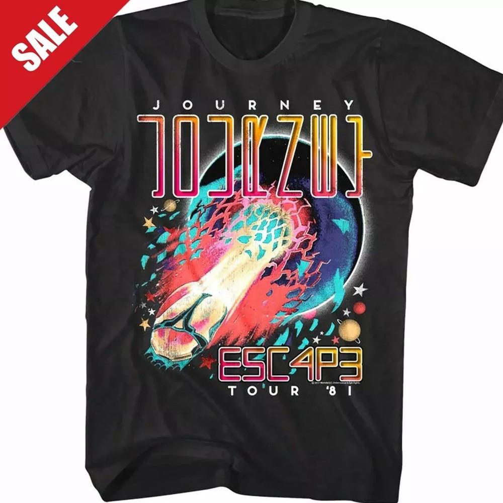 Journey Band Escape World Tour 1981 T Shirt Full Size S5XL Unisex T-Shirt XXXXL