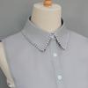 Exquisite fake collars with hand-sewn pearl embellishments. These decorative collars are unique, versatile, and detachable. The
