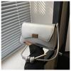 Bag Women's 2025 New Summer Shoulder Crossbody Bag Simple Casual Underarm Baguette Bag Stylish Versatile Small Square Bag